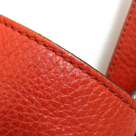 GUCCI Red Leather Tote Bag - Picture 6 of 10